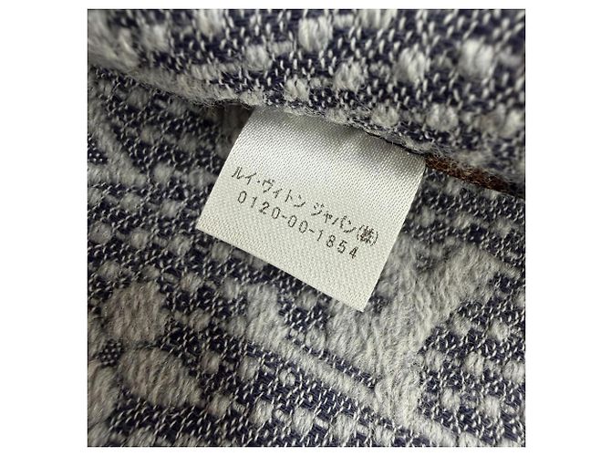 Stola in lana classica Monogram Louis Vuitton Marrone - vista 7