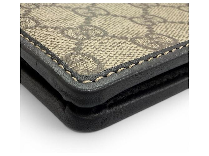 Gucci GG Emblem Continental Wallet Black Beige - view 5