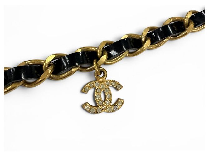 Collana Choker CHANEL Vintage 96P Nero D'oro - vista 5