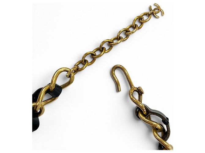 Collana Choker CHANEL Vintage 96P Nero D'oro - vista 6