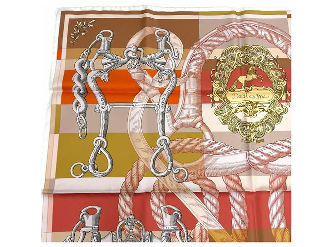 Hermès HERMES Carré 90 Gavroche della Cavalleria Sciarpa in seta Multicolore - vista 4