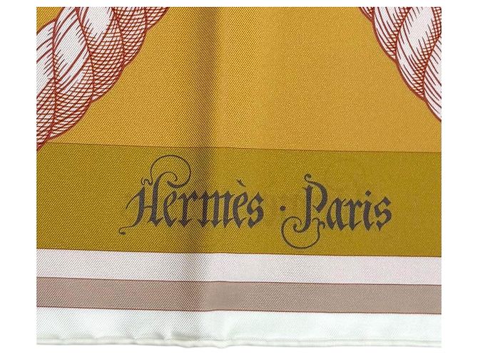 Hermès HERMES Carré 90 Gavroche della Cavalleria Sciarpa in seta Multicolore - vista 8
