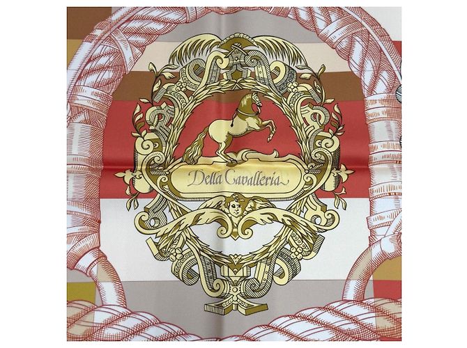 Hermès HERMES Carré 90 Gavroche della Cavalleria Sciarpa in seta Multicolore - vista 9