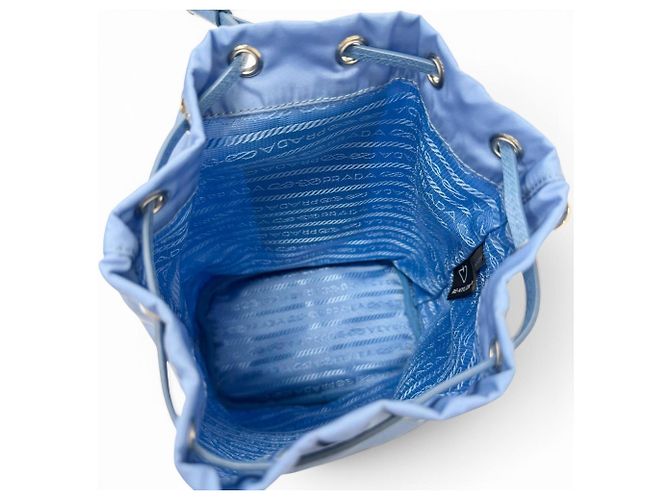 Bolso Prada Light Blue de poliamida y cuero Azul claro - vista 3