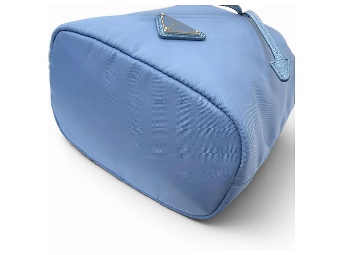 Bolso Prada Light Blue de poliamida y cuero Azul claro - vista 4
