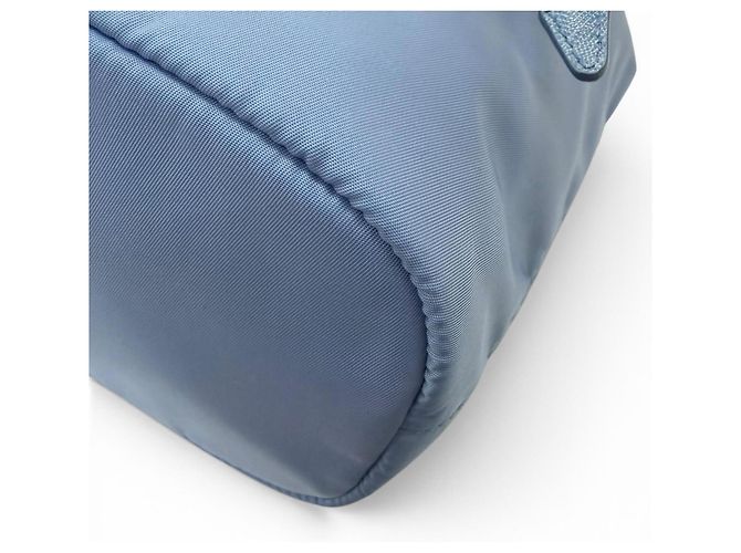 Bolso Prada Light Blue de poliamida y cuero Azul claro - vista 5