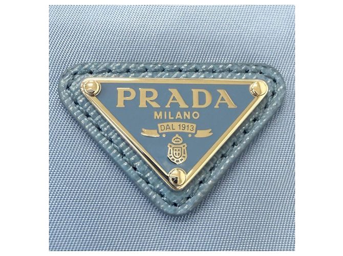 Bolso Prada Light Blue de poliamida y cuero Azul claro - vista 7