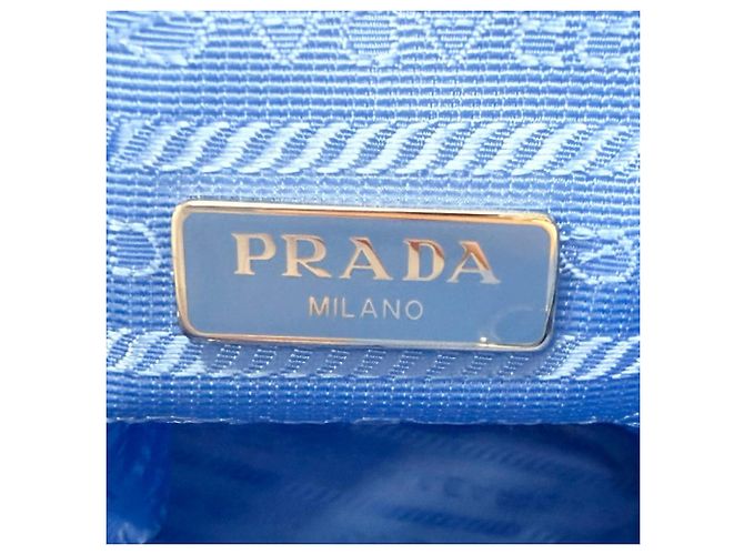 Bolso Prada Light Blue de poliamida y cuero Azul claro - vista 8