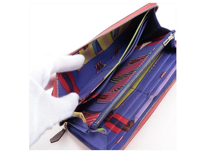 Hermès Hermes Azap Long Wallet Rot - Ansicht 4