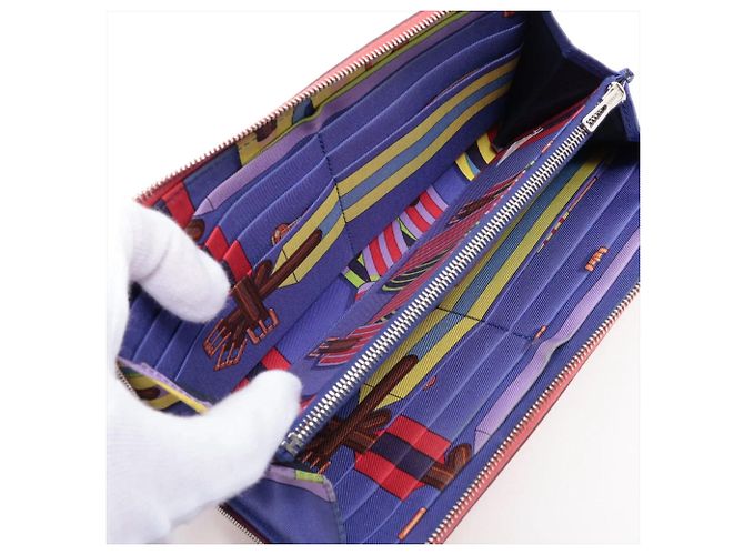 Hermès Hermes Azap Long Wallet Rot - Ansicht 5