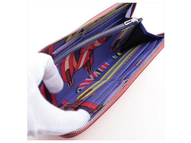 Hermès Hermes Azap Long Wallet Rot - Ansicht 6