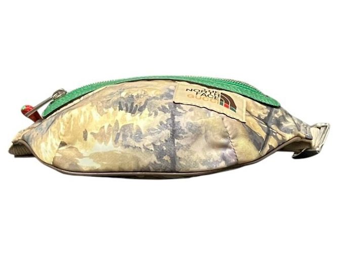 Marsupio Gucci x The North Face Beige Verde - vista 3