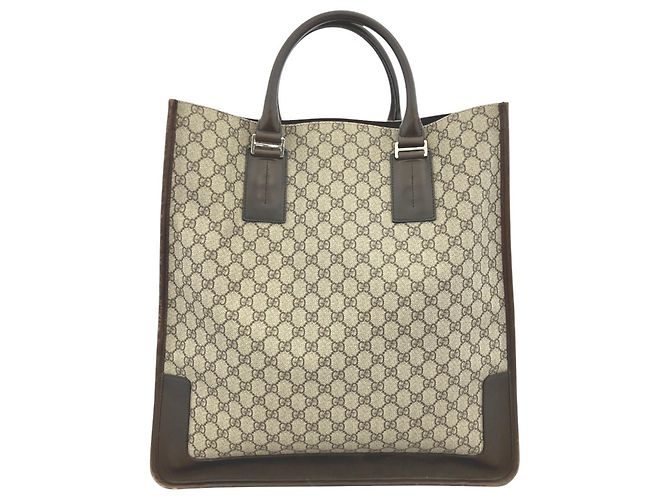 Gucci GG Supreme Leder Tote Bag Braun - Ansicht 2