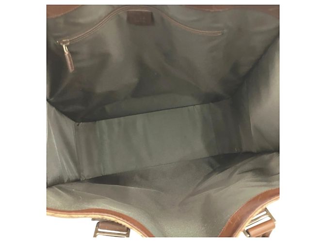 Gucci GG Supreme Leder Tote Bag Braun - Ansicht 7