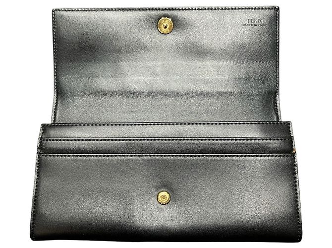 Cartera Bi-fold Continental Fendi Negro - vista 3