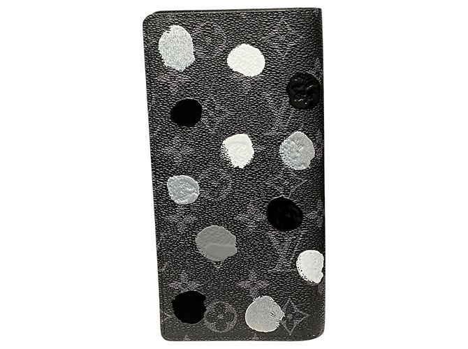 Portafoglio lungo Louis Vuitton Monogram Eclipse Nero - vista 2