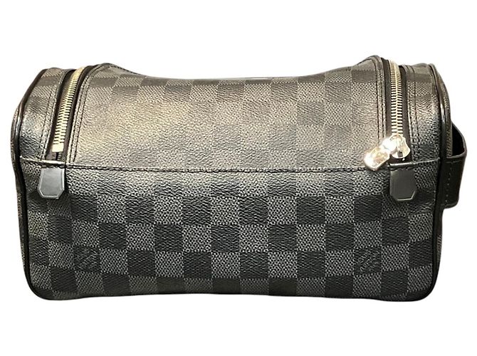 Beauty case Louis Vuitton Damier Graphite Marrone - vista 2