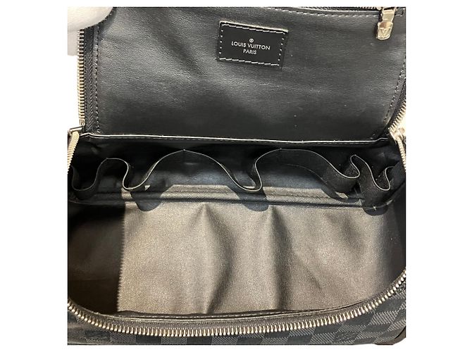 Beauty case Louis Vuitton Damier Graphite Marrone - vista 5