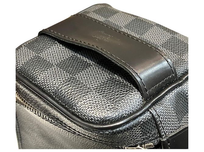 Beauty case Louis Vuitton Damier Graphite Marrone - vista 9