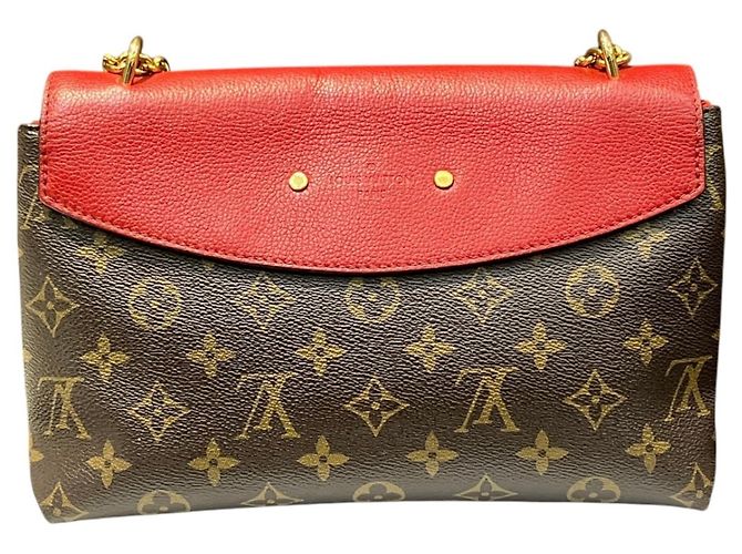 Bolso de Hombro Louis Vuitton Sampla Seed Castaño - vista 2
