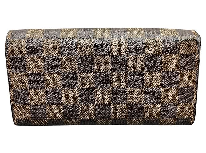 Louis Vuitton Damier Ebene Portefeuille Sarah Long Wallet Braun - Ansicht 2