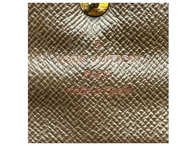 Louis Vuitton Damier Ebene Portefeuille Sarah Long Wallet Braun - Ansicht 4