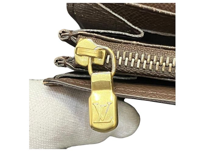 Louis Vuitton Damier Ebene Portefeuille Sarah Long Wallet Braun - Ansicht 7