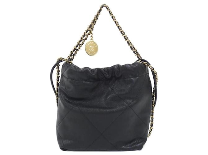 Mini borsa Chanel 22 Line Nero - vista 2