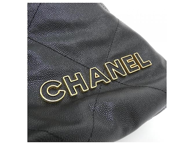 Mini borsa Chanel 22 Line Nero - vista 4