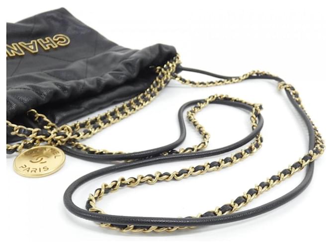 Mini borsa Chanel 22 Line Nero - vista 6
