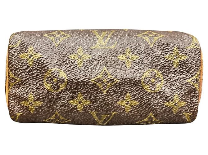 Borsa a tracolla Louis Vuitton Mini Speedy Marrone - vista 3