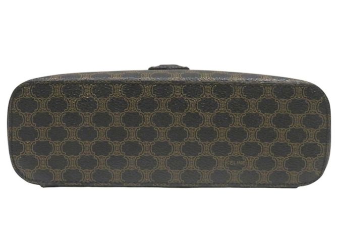 Céline Beauty Case Celine motivo Macadam Marrone Nero - vista 3