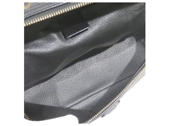 Céline Beauty Case Celine motivo Macadam Marrone Nero - vista 5