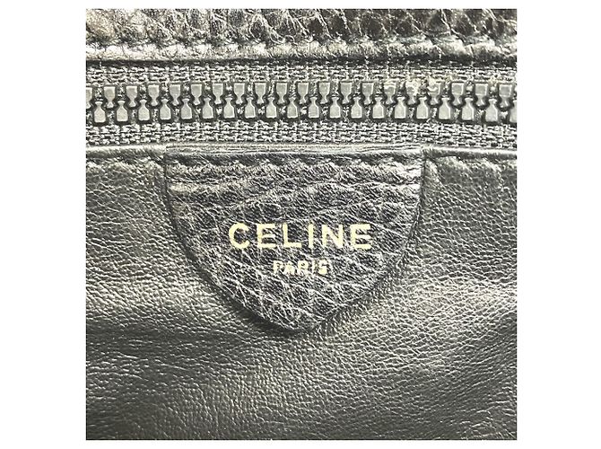 Céline Borsa a tracolla in pelle nera Celine Nero - vista 4