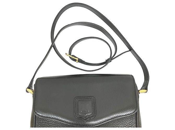 Céline Borsa a tracolla in pelle nera Celine Nero - vista 7