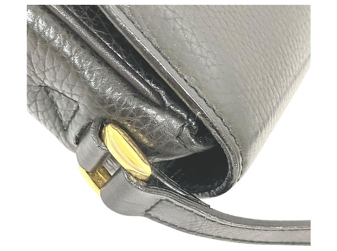 Céline Borsa a tracolla in pelle nera Celine Nero - vista 8