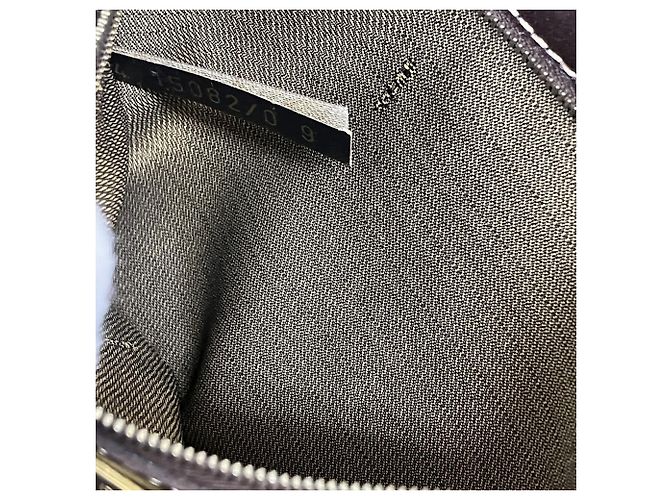 Borsa a tracolla Fendi in tela Zucca e pelle Marrone - vista 9