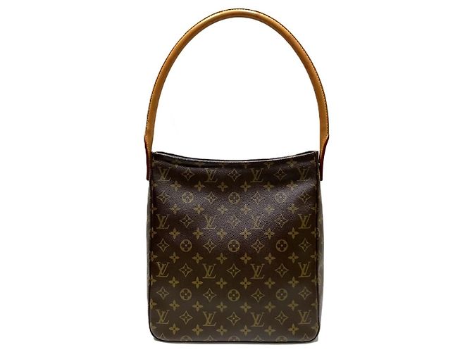 Borsa Tote Louis Vuitton Looping GM Marrone - vista 2