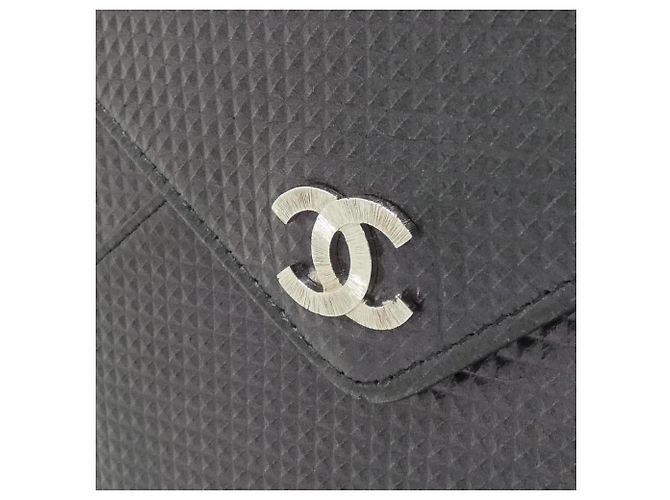 Borsa Chanel in pelle di agnello nera Nero - vista 4