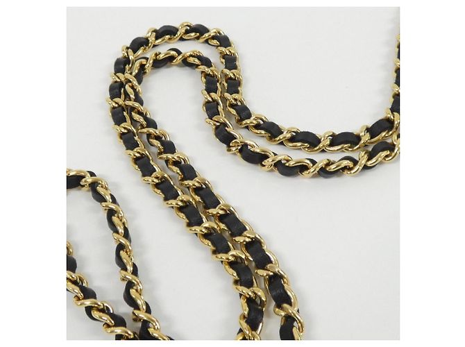 Catena per portafoglio Chanel Timeless Classic Line AP0250 Nero Bordò - vista 4