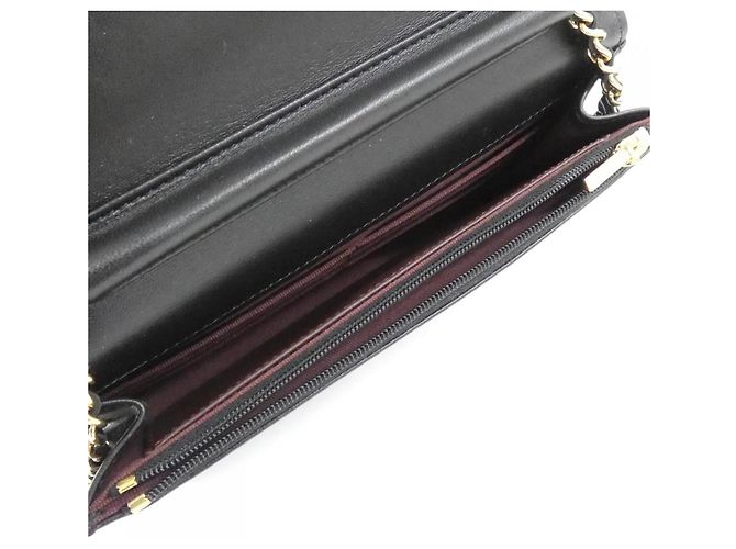 Catena per portafoglio Chanel Timeless Classic Line AP0250 Nero Bordò - vista 6
