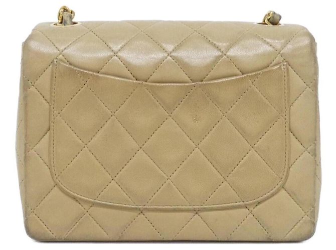 Borsa a tracolla Chanel 1115 Beige in pelle di agnello - vista 2