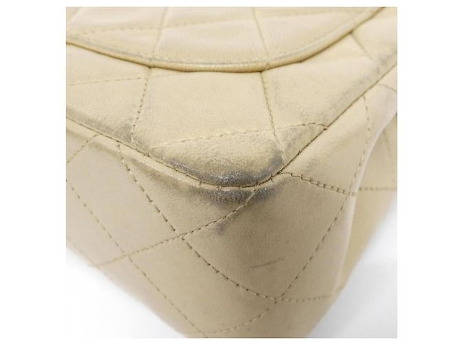 Borsa a tracolla Chanel 1115 Beige in pelle di agnello - vista 3