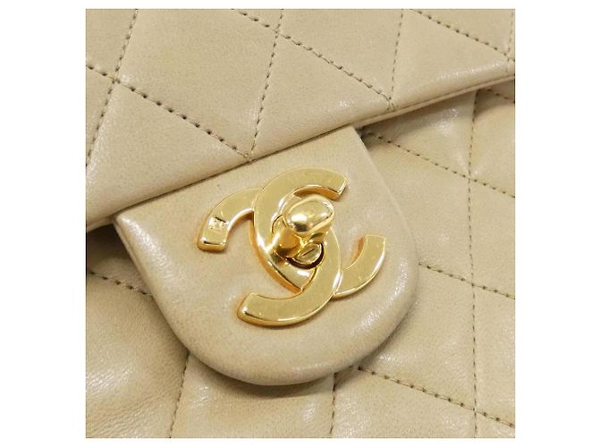 Borsa a tracolla Chanel 1115 Beige in pelle di agnello - vista 6