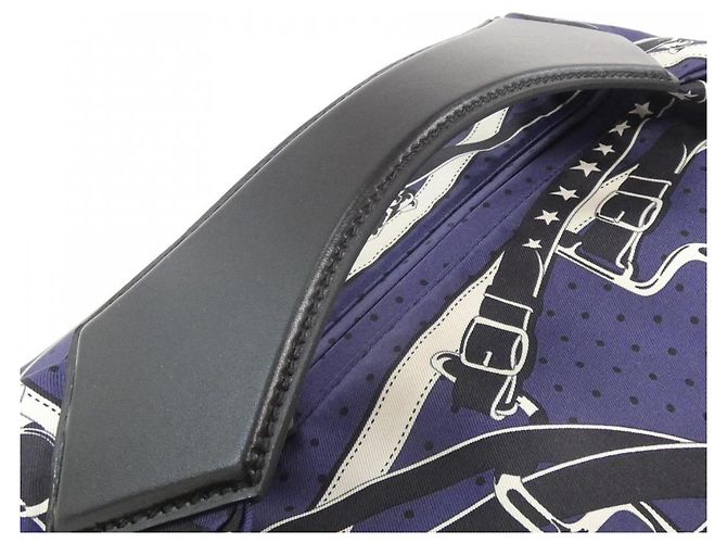 Hermès Borsa Hermes LA PROMENADE DU MAIN BANDANA Blu - vista 4