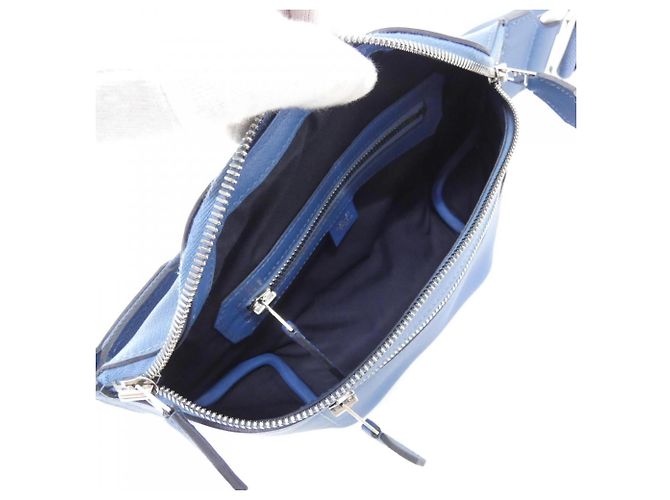 Hermès Borsa a tracolla Hermes Cityslide Cross PM Blu - vista 8