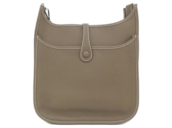 Hermès Borsa a tracolla Hermes Evelyne 3 PM Beige Taupe - vista 2