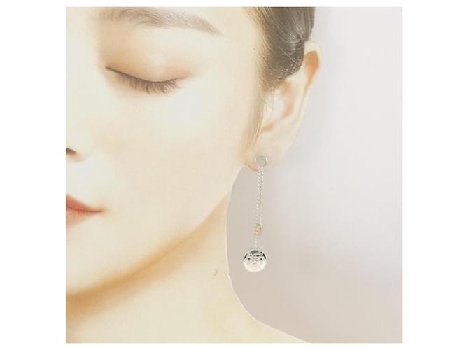 Hermès Pendientes Hermes Ex-Libris PM Plata Dorado - vista 4