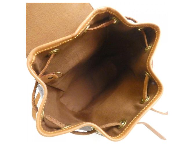 Zaino Louis Vuitton Monogram Mini Montsouris Marrone - vista 10