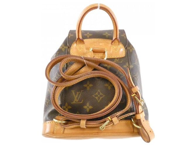 Zaino Louis Vuitton Monogram Mini Montsouris Marrone - vista 2